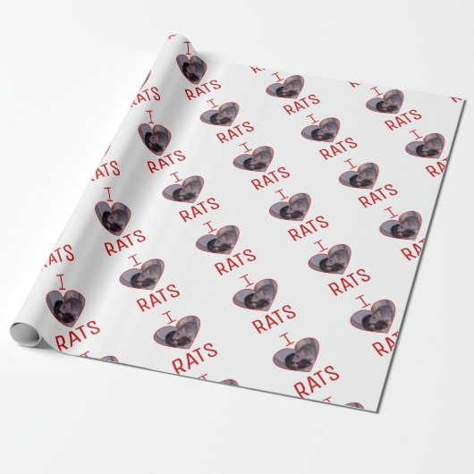I Liebe-Ratten! Geschenkpapier (Ungerollt)