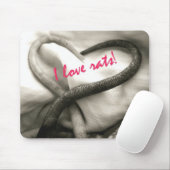 I Liebe-Ratten! Mausunterlage Mousepad (Mit Mouse)