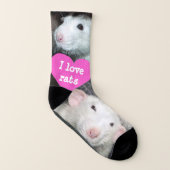I Liebe Ratten Socken (Rechts - Außen)