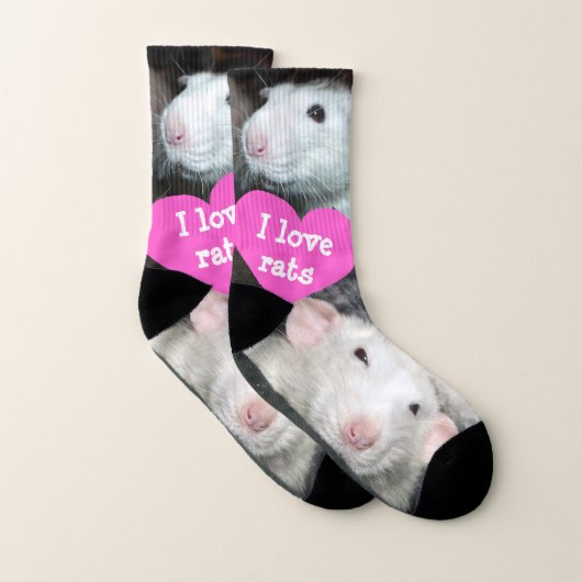I Liebe Ratten Socken (Paar)