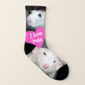 I Liebe Ratten Socken (Links - Innen)