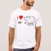 I Liebe-Ratten T-Shirt (Vorderseite)