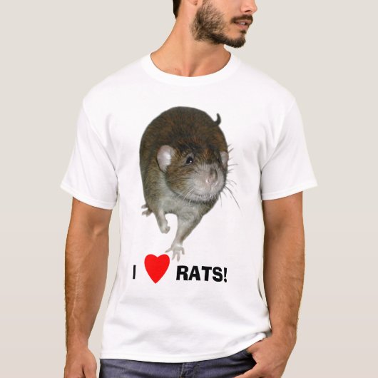 I Liebe-Ratten! T-Shirt (Vorderseite)