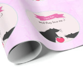 I Liebe-Ratten und sie Liebe ich Geschenkpapier (Rolleneckpunkt)