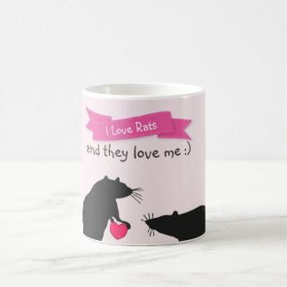 I Liebe-Ratten und sie Liebe ich Kaffeetasse