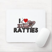 I Liebe Ratties Mousepad (Mit Mouse)