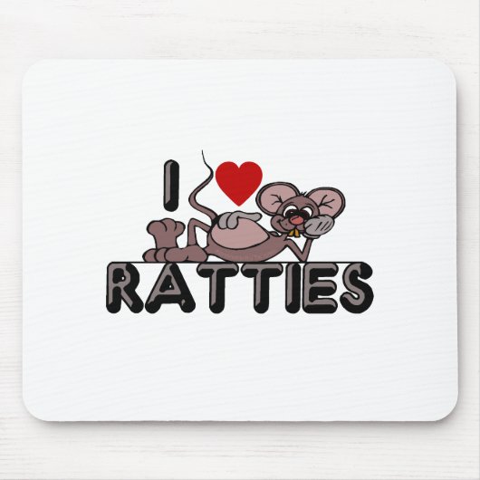 I Liebe Ratties Mousepad (Vorne)