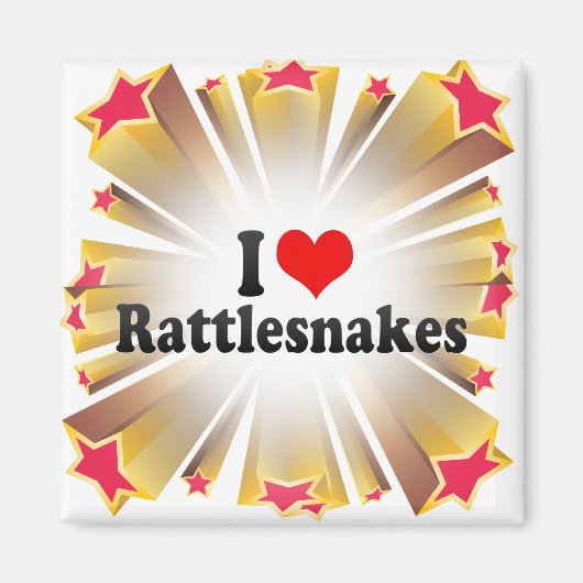 I Liebe Rattlesnakes Magnet (Vorne)