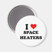 I Liebe Raumheizgeräte Magnet (Vorderseite/Rückseite)