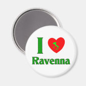 I Liebe Ravenna Italien Magnet (Vorderseite/Rückseite)