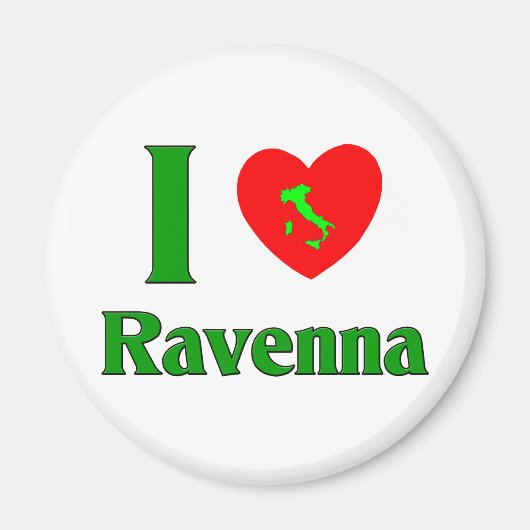 I Liebe Ravenna Italien Magnet (Vorne)