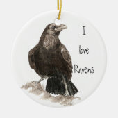 I Liebe Ravens Ornament (Vorne)