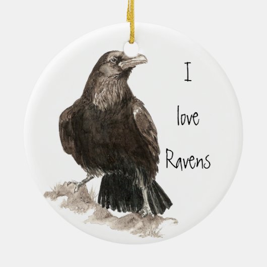 I Liebe Ravens Ornament (Hinten)