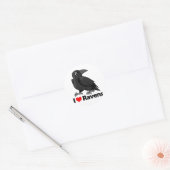 I Liebe Ravens Runder Aufkleber (Umschlag)