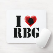 I Liebe RBG Women Rights Feminist Mousepad (Mit Mouse)