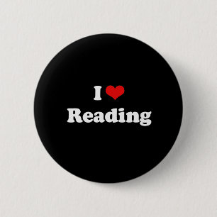 I Liebe Reading Tshirt Button