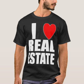 I Liebe Real Anwesen Investor Agent Broker Lender T-Shirt