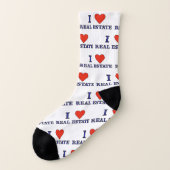 I Liebe Real Anwesen Socks Socken (Links - Außen)