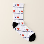 I Liebe Real Anwesen Socks Socken (Links - Innen)