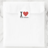 I ❤️ Liebe Real Anwesen STICKER (Tasche)