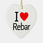 I Liebe Rebar Keramik Ornament (Rechts)