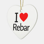 I Liebe Rebar Keramik Ornament (Links)