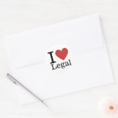 I ❤️ Liebe Recht - Rechtsabteilung STICKER (Umschlag)