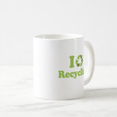 I LIEBE-RECYCELN KAFFEETASSE (VorderseiteRechts)
