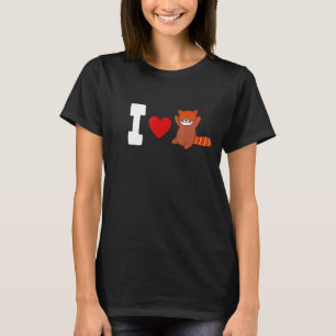 I Liebe Red Panda Niedlich Red Panda Red Panda Ani T-Shirt