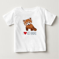 I Liebe Red Pandas - Niedlicher Cartoon Red Panda