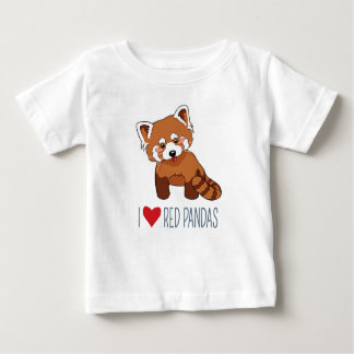 I Liebe Red Pandas - Niedlicher Cartoon Red Panda Baby T-shirt
