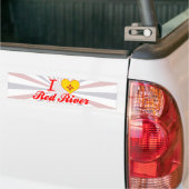 I Liebe Red River, New-Mexiko Autoaufkleber (Auf Lkw)