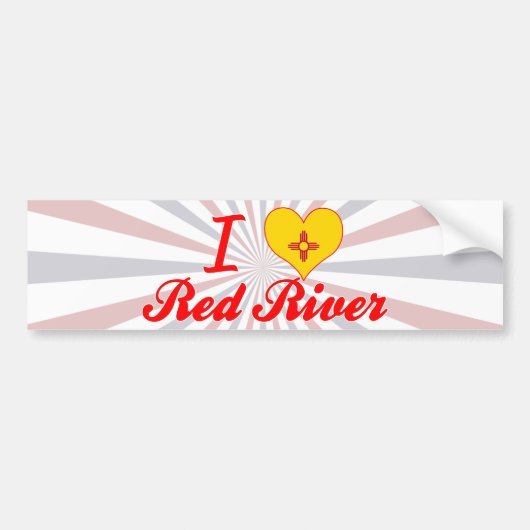 I Liebe Red River, New-Mexiko Autoaufkleber (Vorne)