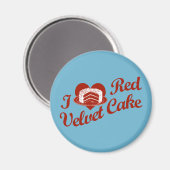 I Liebe Red Velvet Cake Magnet (Vorderseite/Rückseite)