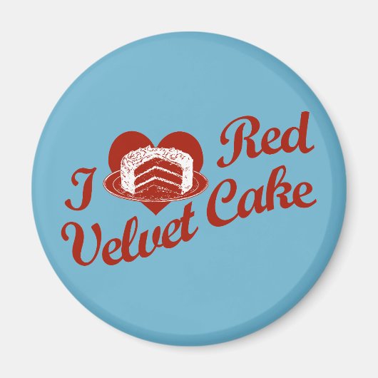 I Liebe Red Velvet Cake Magnet (Vorne)