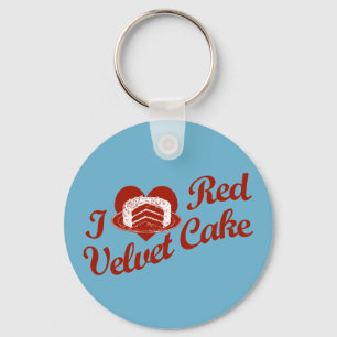 I Liebe Red Velvet Cake Schlüsselanhänger