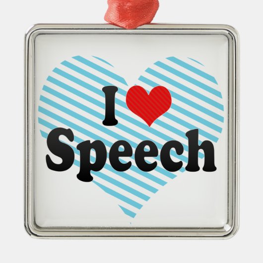 I Liebe-Rede Ornament Aus Metall (Vorne)
