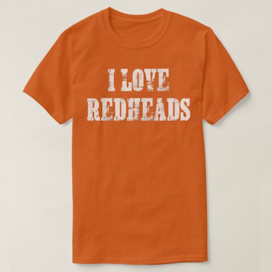 I Liebe Redheads 1 T-Shirt (Design vorne)