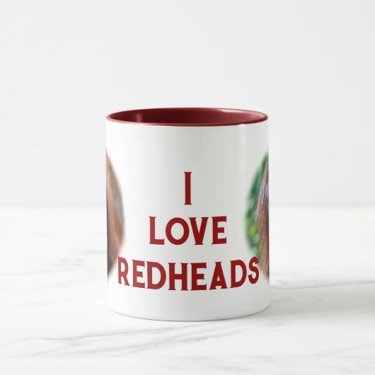 I Liebe Redheads Tasse (Zentrum)