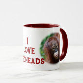 I Liebe Redheads Tasse (VorderseiteRechts)