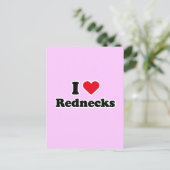 I Liebe Redneck Postkarte (Stehend Vorderseite)