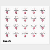 I Liebe Referenzen Heart Shaped Sticker (Blatt)