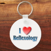 I Liebe Reflexologie Schlüsselkette Schlüsselanhänger (Vorderseite)