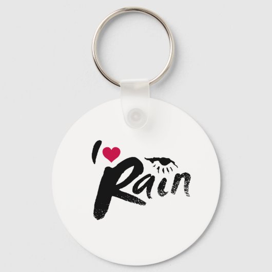 I Liebe-Regen Schlüsselanhänger (Vorderseite)
