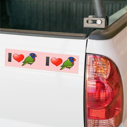 I Liebe-Regenbogen Lorikeets Autoaufkleber (Auf Lkw)
