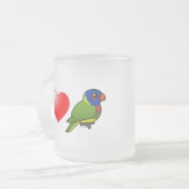I Liebe-Regenbogen Lorikeets Mattglastasse (Vorderseite Links)