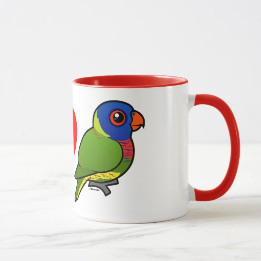 I Liebe-Regenbogen Lorikeets Tasse (Rechts)