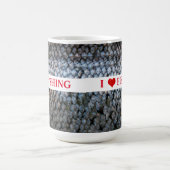 I Liebe Regenbogenforelle Kaffeetasse (Mittel)