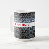 I Liebe Regenbogenforelle Kaffeetasse (Vorderseite Links)