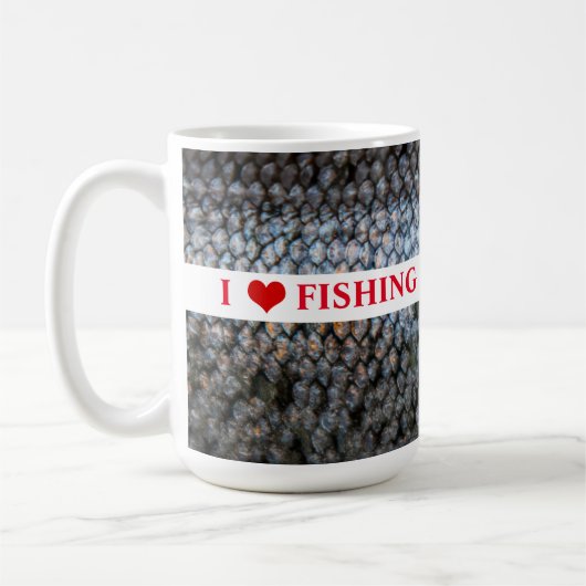 I Liebe Regenbogenforelle Kaffeetasse (Links)